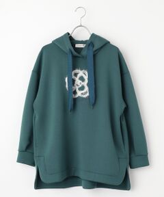 INGEBORG / インゲボルグ パーカー | ふわふわカメリア刺繍フーディ