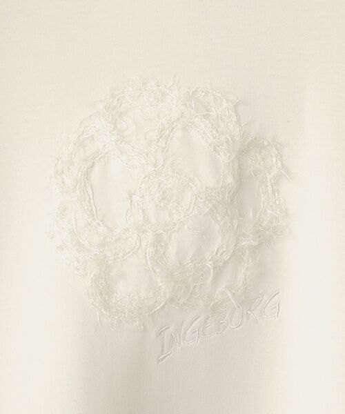 INGEBORG / インゲボルグ パーカー | ふわふわカメリア刺繍フーディ | 詳細2