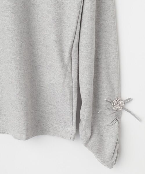 INGEBORG / インゲボルグ カットソー | フラワーモチーフ付きタートルネックカットソー | 詳細5