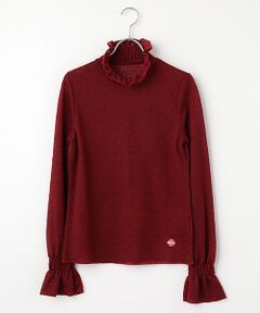 INGEBORG / インゲボルグ カットソー | ウールレーシージャガードタートルネックカットソー