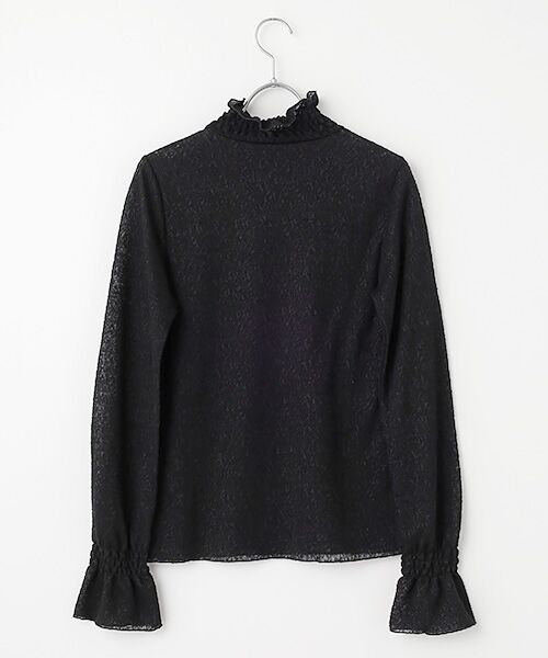 INGEBORG / インゲボルグ カットソー | ウールレーシージャガードタートルネックカットソー | 詳細1