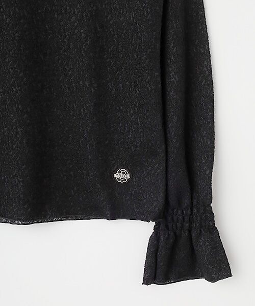 INGEBORG / インゲボルグ カットソー | ウールレーシージャガードタートルネックカットソー | 詳細3