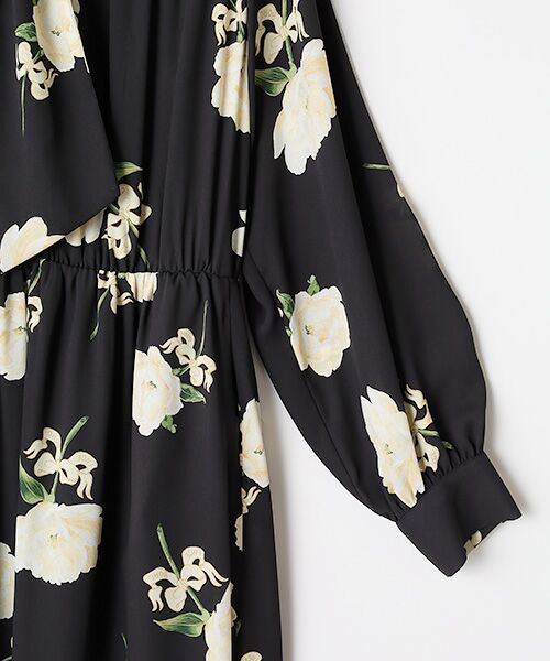 INGEBORG / インゲボルグ ロング・マキシ丈ワンピース | シャクヤクpt.ワンピース | 詳細3