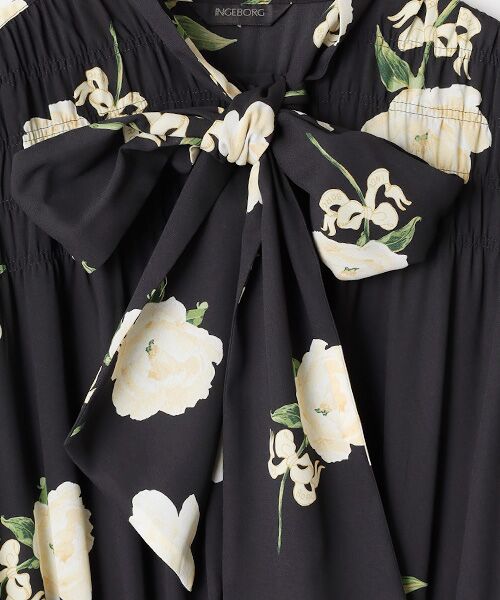 INGEBORG / インゲボルグ ロング・マキシ丈ワンピース | シャクヤクpt.ワンピース | 詳細5