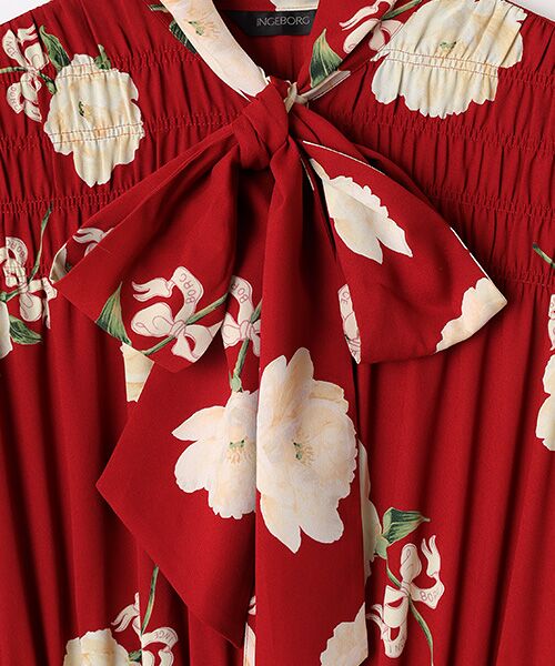 INGEBORG / インゲボルグ ロング・マキシ丈ワンピース | シャクヤクpt.ワンピース | 詳細6