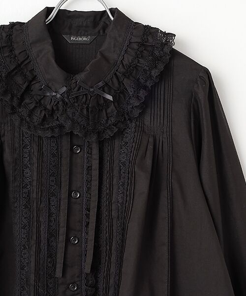 INGEBORG / インゲボルグ シャツ・ブラウス | コットンローンレースツカイブラウス | 詳細2