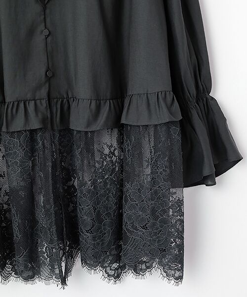INGEBORG / インゲボルグ チュニック | レースコンビシアーチュニック | 詳細3