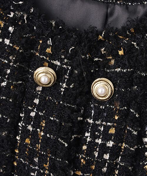 INGEBORG / インゲボルグ ノーカラージャケット | カナーレツイードノーカラージャケット | 詳細1