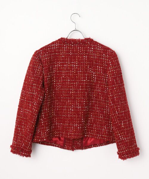 INGEBORG / インゲボルグ ノーカラージャケット | カナーレツイードノーカラージャケット | 詳細3