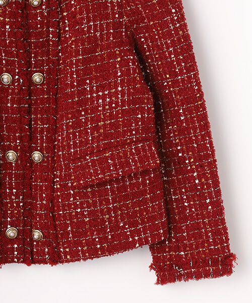 INGEBORG / インゲボルグ ノーカラージャケット | カナーレツイードノーカラージャケット | 詳細5