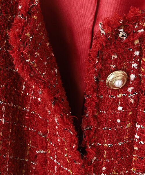 INGEBORG / インゲボルグ ノーカラージャケット | カナーレツイードノーカラージャケット | 詳細7