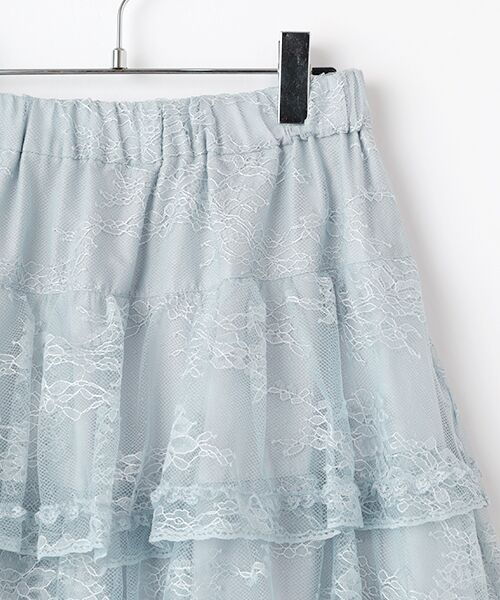 INGEBORG / インゲボルグ ロング・マキシ丈スカート | リバーレースフリルティアードスカート | 詳細4