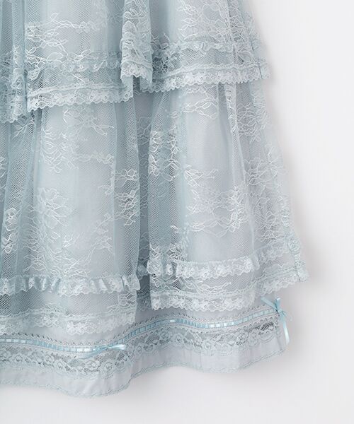 INGEBORG / インゲボルグ ロング・マキシ丈スカート | リバーレースフリルティアードスカート | 詳細5