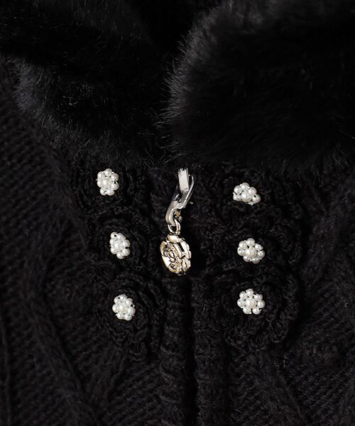 INGEBORG / インゲボルグ カーディガン・ボレロ | アラン編みフーディカーディガン | 詳細1