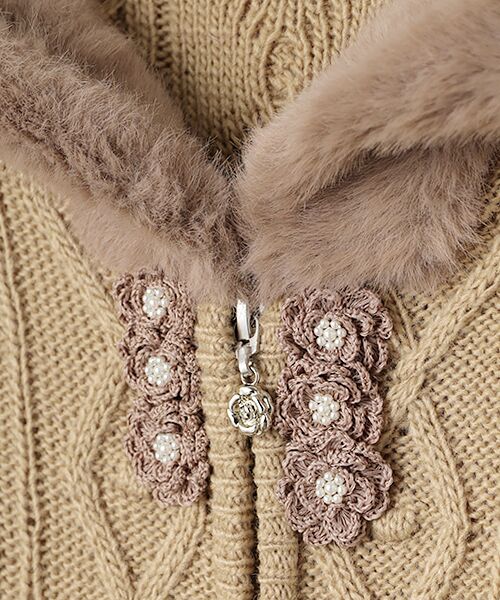 INGEBORG / インゲボルグ カーディガン・ボレロ | アラン編みフーディカーディガン | 詳細2