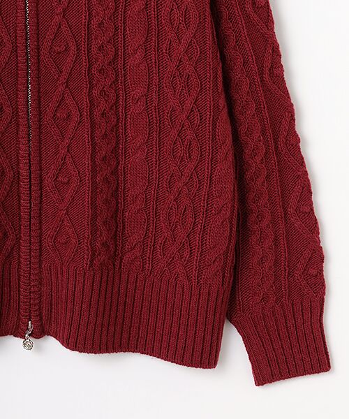 INGEBORG / インゲボルグ カーディガン・ボレロ | アラン編みフーディカーディガン | 詳細5