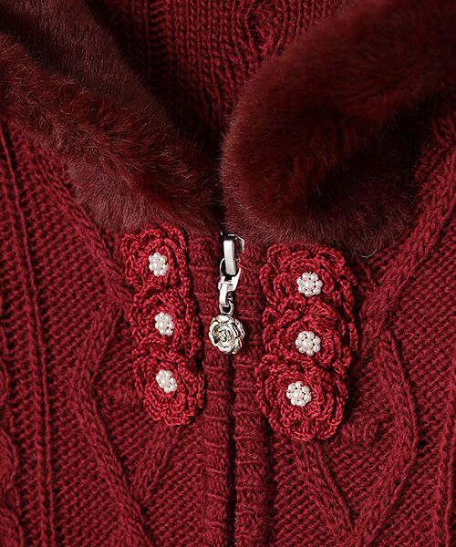 INGEBORG / インゲボルグ カーディガン・ボレロ | アラン編みフーディカーディガン | 詳細6