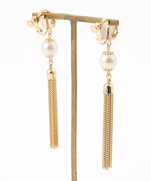 INGEBORG / インゲボルグ ピアス・イヤリング | チェーンフリンジイヤリング | 詳細1