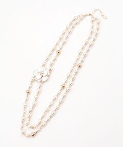 INGEBORG / インゲボルグ ネックレス・ペンダント・チョーカー | カメリアパール2連ネックレス