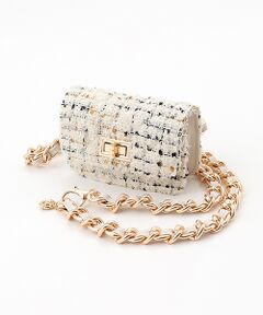 INGEBORG / インゲボルグ メッセンジャーバッグ・ウエストポーチ | カナーレツイードミニバッグベルト