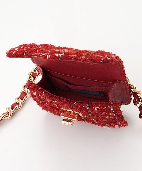 INGEBORG / インゲボルグ メッセンジャーバッグ・ウエストポーチ | カナーレツイードミニバッグベルト | 詳細5