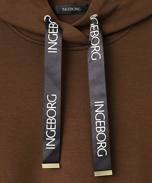 INGEBORG / インゲボルグ ロング・マキシ丈ワンピース | カメリア刺繍入りカットソーワンピース | 詳細8