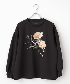 INGEBORG / インゲボルグ カットソー | シャクヤクワンポイントpt.カットソー