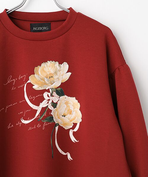 INGEBORG / インゲボルグ カットソー | シャクヤクワンポイントpt.カットソー | 詳細4