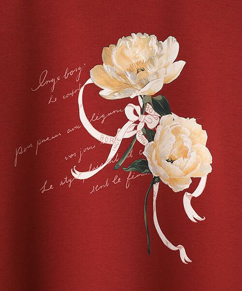 INGEBORG / インゲボルグ カットソー | シャクヤクワンポイントpt.カットソー | 詳細7