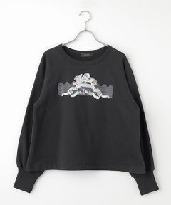 INGEBORG / インゲボルグ カットソー | ミスティガーデンワンポイントpt.トレーナー