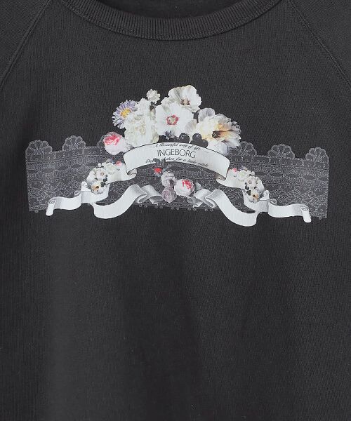 INGEBORG / インゲボルグ カットソー | ミスティガーデンワンポイントpt.トレーナー | 詳細1