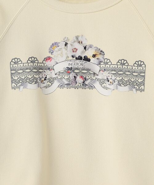 INGEBORG / インゲボルグ カットソー | ミスティガーデンワンポイントpt.トレーナー | 詳細2