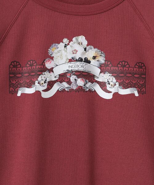 INGEBORG / インゲボルグ カットソー | ミスティガーデンワンポイントpt.トレーナー | 詳細3