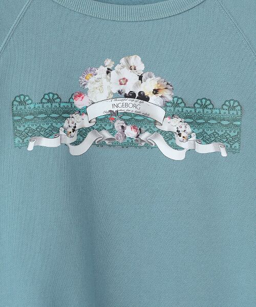INGEBORG / インゲボルグ カットソー | ミスティガーデンワンポイントpt.トレーナー | 詳細8
