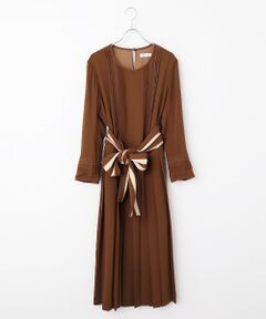 INGEBORG / インゲボルグ ロング・マキシ丈ワンピース | サッシュベルト付きワンピース