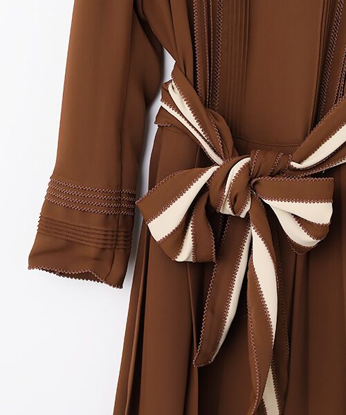 INGEBORG / インゲボルグ ロング・マキシ丈ワンピース | サッシュベルト付きワンピース | 詳細4