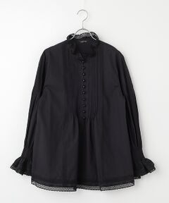 INGEBORG / インゲボルグ シャツ・ブラウス | シルクローンスタンドカラーブラウス