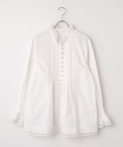 INGEBORG / インゲボルグ シャツ・ブラウス | シルクローンスタンドカラーブラウス