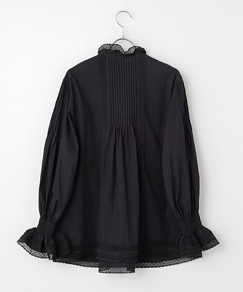 INGEBORG / インゲボルグ シャツ・ブラウス | シルクローンスタンドカラーブラウス | 詳細1