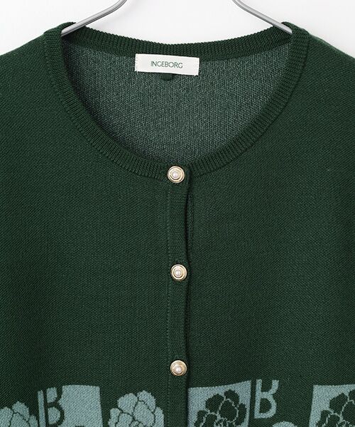 INGEBORG / インゲボルグ カーディガン・ボレロ | カメリアブロックチェックカーディガン | 詳細7