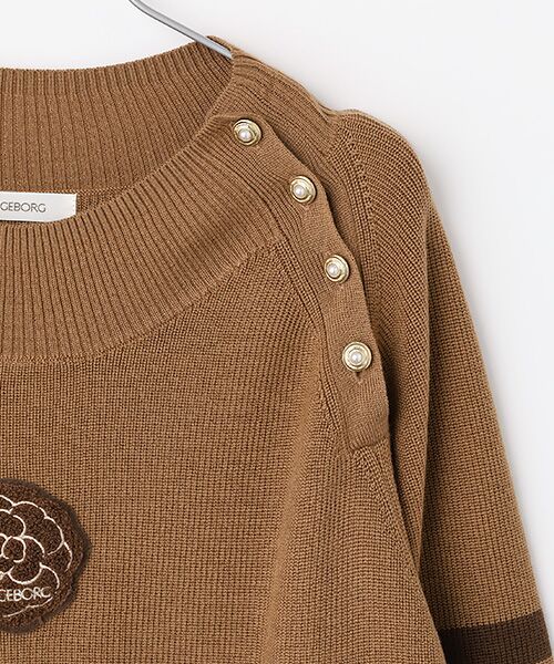 INGEBORG / インゲボルグ ニット・セーター | カメリアボーダーニット | 詳細5