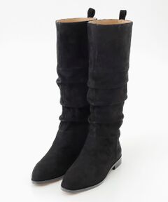 INGEBORG / インゲボルグ ブーツ（ロング丈） | ギャザー入りロングブーツ