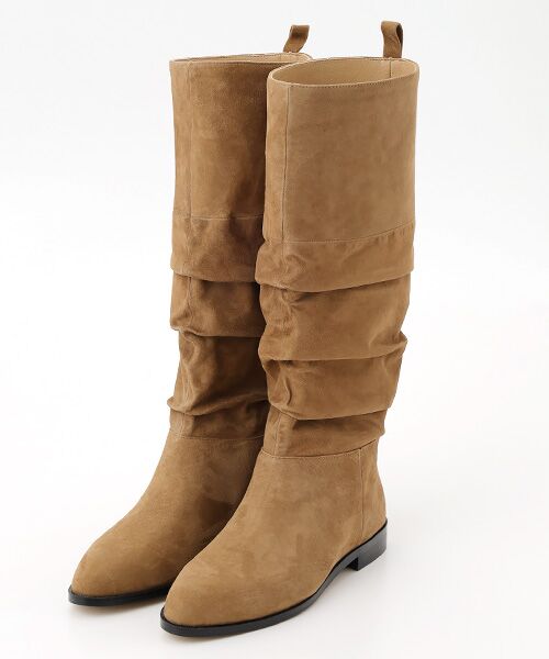 INGEBORG / インゲボルグ ブーツ（ロング丈） | ギャザー入りロングブーツ | 詳細1