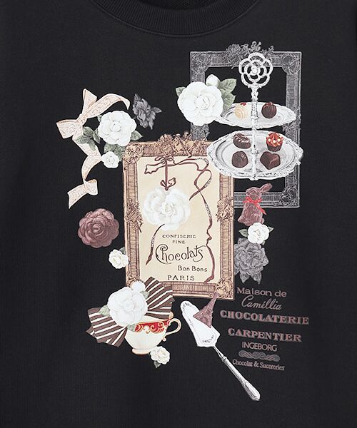 INGEBORG / インゲボルグ スウェット | メゾンドカメリアワンポイントpt.トレーナー | 詳細1