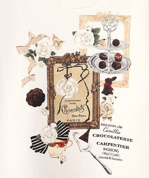 INGEBORG / インゲボルグ スウェット | メゾンドカメリアワンポイントpt.トレーナー | 詳細2