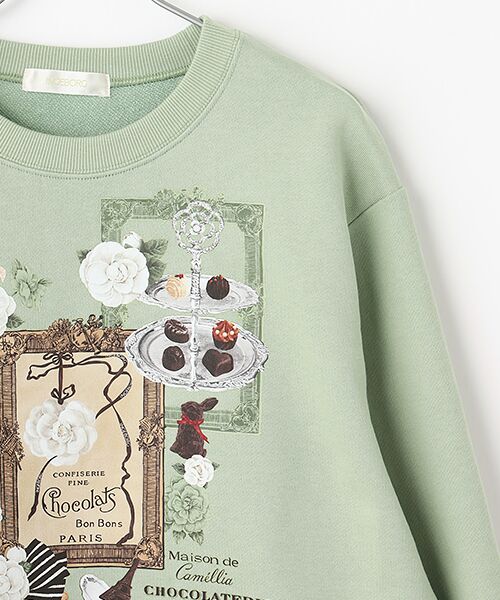 INGEBORG / インゲボルグ スウェット | メゾンドカメリアワンポイントpt.トレーナー | 詳細4