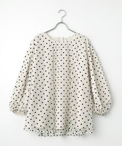 INGEBORG / インゲボルグ シャツ・ブラウス | ドットチュールギャザーブラウス