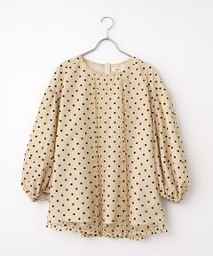 INGEBORG / インゲボルグ シャツ・ブラウス | ドットチュールギャザーブラウス