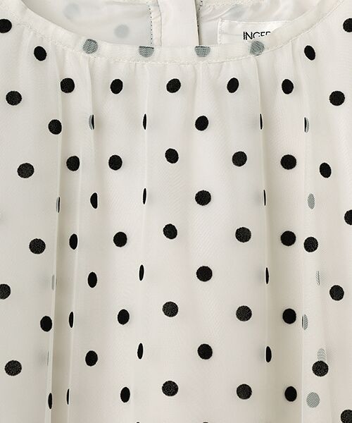INGEBORG / インゲボルグ シャツ・ブラウス | ドットチュールギャザーブラウス | 詳細2