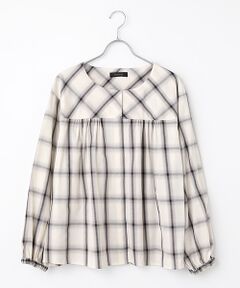 INGEBORG / インゲボルグ シャツ・ブラウス | 【HAPPY ITEM】コットンチェックブラウス